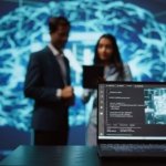 close up notebook used by employees developing ai systems tech startup 1.jpg