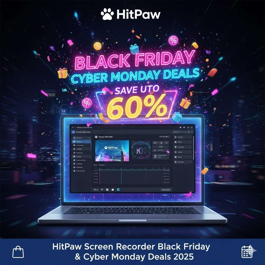 HitPaw Screen Recorder Black Friday Cyber Monday Deals 2025 – Best Discounts Promo Codes Savings via DealsZo.jpeg